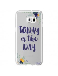 Coque Today is the day Fleurs Transparente pour Samsung...