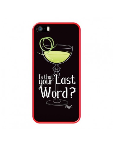 Coque iPhone 5/5S et SE Is that your Last Word Cocktail Barman - Chapo