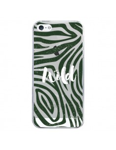 Coque iPhone 5/5S et SE Wild Zebre Jungle Transparente -...