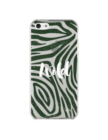 Coque iPhone 5C Wild Zebre Jungle Transparente - Lolo Santo