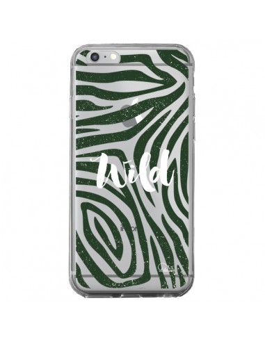 Coque iPhone 6 Plus et 6S Plus Wild Zebre Jungle Transparente - Lolo Santo