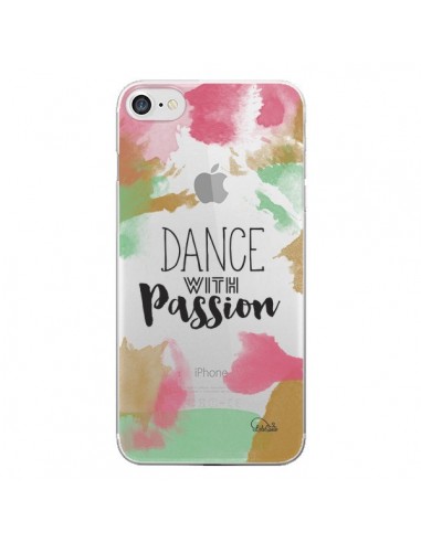 Coque iPhone 7/8 et SE 2020 Dance With Passion Transparente - Lolo Santo