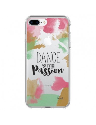 Coque iPhone 7 Plus et 8 Plus Dance With Passion Transparente - Lolo Santo