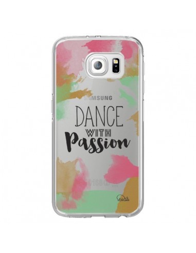 Coque Dance With Passion Transparente pour Samsung Galaxy S6 Edge - Lolo Santo