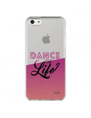 Coque iPhone 5C Dance Your Life Transparente - Lolo Santo