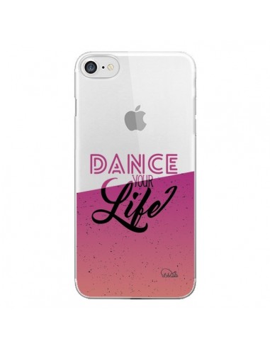 Coque iPhone 7/8 et SE 2020 Dance Your Life Transparente - Lolo Santo