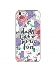 Coque iPhone 5C Girls Fun Transparente - Lolo Santo
