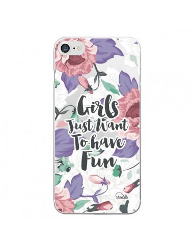 Coque iPhone 7/8 et SE 2020 Girls Fun Transparente - Lolo Santo