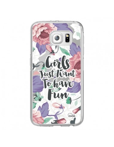Coque Girls Fun Transparente pour Samsung Galaxy S6 Edge - Lolo Santo
