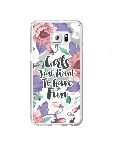 Coque Girls Fun Transparente pour Samsung Galaxy S6 Edge Plus - Lolo Santo