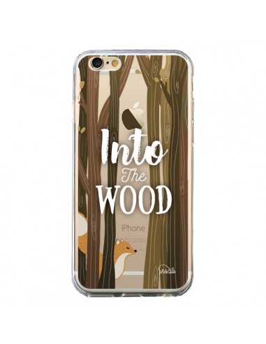 Coque iPhone 6 et 6S Into The Wild Renard Bois Transparente - Lolo Santo