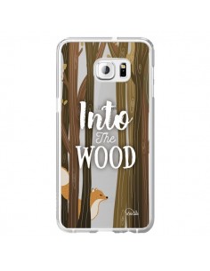 Coque Into The Wild Renard Bois Transparente pour Samsung...