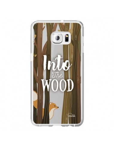 Coque Into The Wild Renard Bois Transparente pour Samsung Galaxy S6 Edge Plus - Lolo Santo