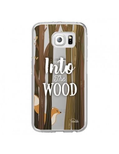 Coque Into The Wild Renard Bois Transparente pour Samsung Galaxy S7 Edge - Lolo Santo