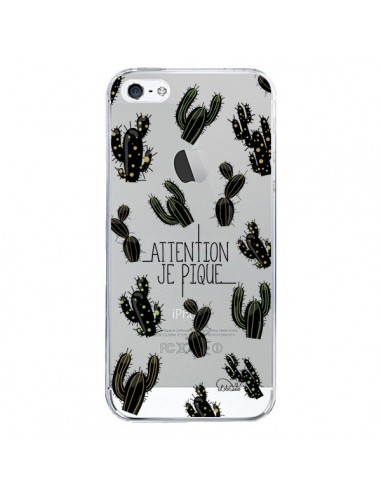 Coque iPhone 5/5S et SE Cactus Je Pique Transparente - Lolo Santo