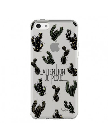 Coque iPhone 5C Cactus Je Pique Transparente - Lolo Santo