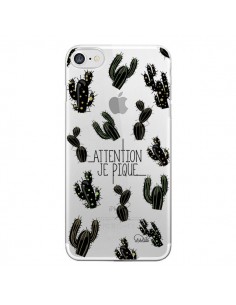 Coque iPhone 7/8 et SE 2020 Cactus Je Pique Transparente...