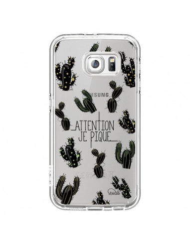 Coque Cactus Je Pique Transparente pour Samsung Galaxy S6 - Lolo Santo