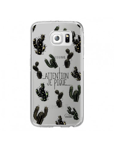 Coque Cactus Je Pique Transparente pour Samsung Galaxy S6 Edge - Lolo Santo