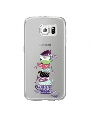 Coque Tasses de The Transparente pour Samsung Galaxy S6 Edge - Chapo