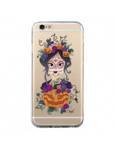 Coque iPhone 6 et 6S Femme Closed Eyes Santa Muerte Transparente - Chapo