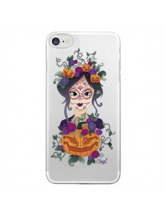 Coque iPhone 7/8 et SE 2020 Femme Closed Eyes Santa...