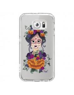 Coque Femme Closed Eyes Santa Muerte Transparente pour...