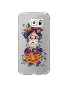 Coque Femme Closed Eyes Santa Muerte Transparente pour...