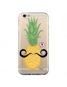 Coque iPhone 6 et 6S Ananas Moustache Transparente - Chapo