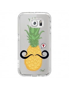 Coque Ananas Moustache Transparente pour Samsung Galaxy...