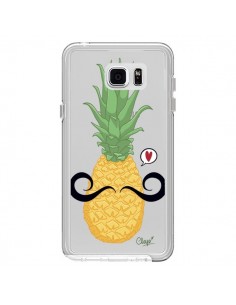 Coque Ananas Moustache Transparente pour Samsung Galaxy...