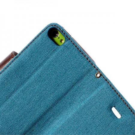 Etui Portefeuille en Jean pour iPhone 5/5S et SE Etui Portefeuille en Jean pour iPhone 5/5S et SE