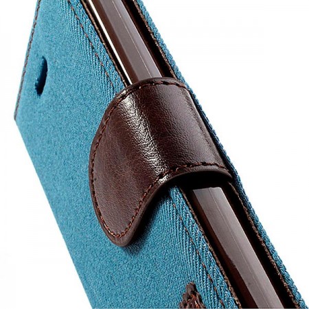 Etui Portefeuille en Jean pour iPhone 5/5S et SE Etui Portefeuille en Jean pour iPhone 5/5S et SE