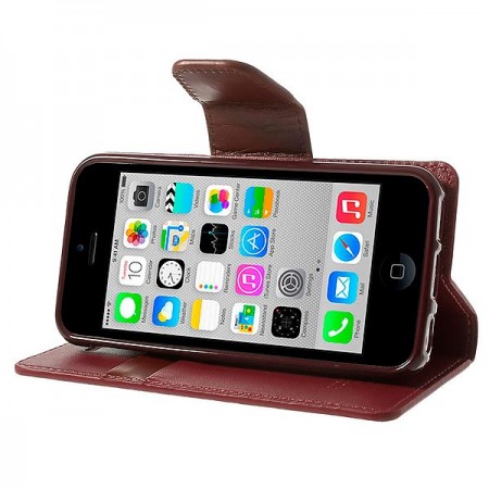 Etui Portefeuille Simili Cuir Luxe pour iPhone 5C Etui Portefeuille Simili Cuir Luxe pour iPhone 5C