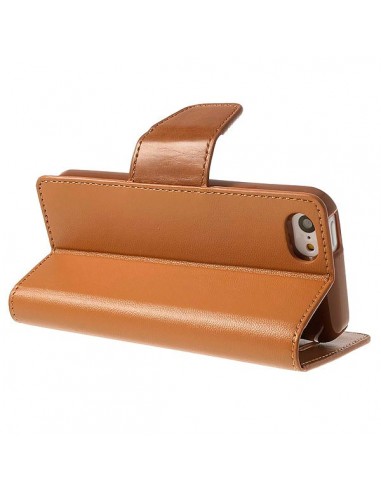 Etui Portefeuille Simili Cuir Luxe pour iPhone 5C