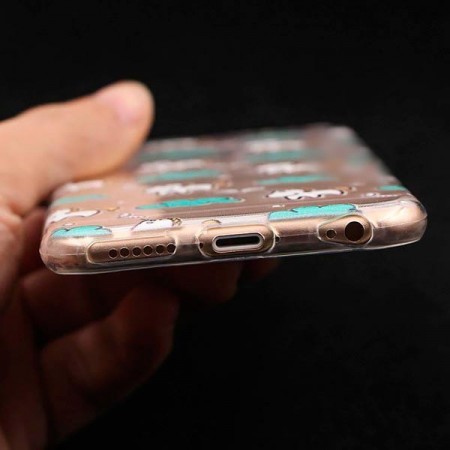 Coque Licorne Nuage Bleu Transparente en silicone semi-rigide TPU pour iPhone 5/5S et SE Coque Licorne Nuage Bleu Transparente en silicone semi-rigide TPU pour iPhone 5/5S et SE