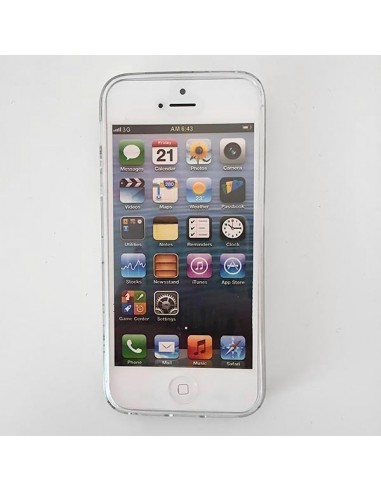 Coque Licorne Criniere Transparente en silicone semi-rigide TPU pour iPhone 5/5S et SE