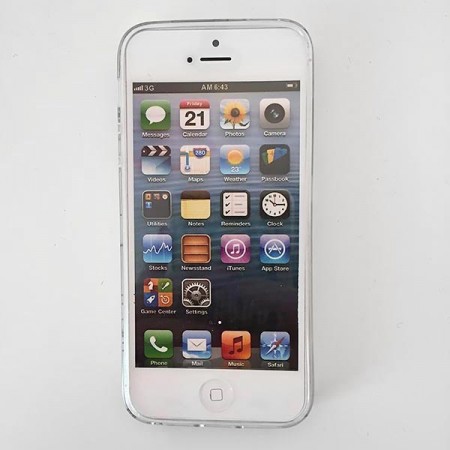 Coque Licorne Criniere Transparente en silicone semi-rigide TPU pour iPhone 5/5S et SE