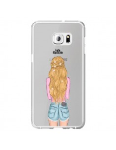 Coque Blonde Don't Care Transparente pour Samsung Galaxy...