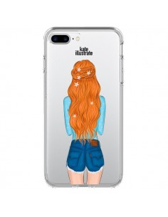 Coque iPhone 7 Plus et 8 Plus Red Hair Don't Care Rousse...