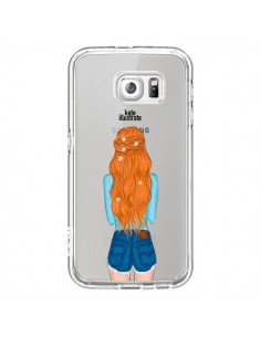 Coque Red Hair Don't Care Rousse Transparente pour...