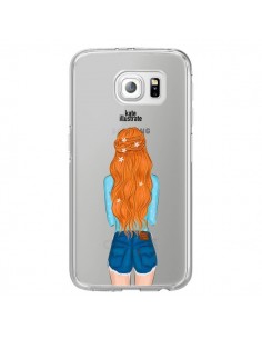 Coque Red Hair Don't Care Rousse Transparente pour...