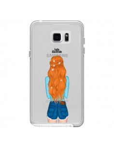Coque Red Hair Don't Care Rousse Transparente pour...