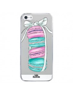 Coque iPhone 5/5S et SE Macarons Pink Mint Rose...