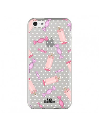 Coque iPhone 5C Candy Bonbons Transparente - kateillustrate