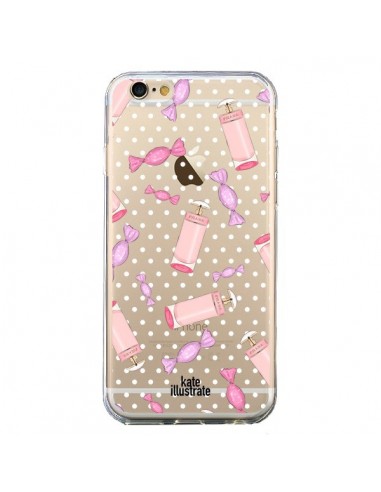 Coque iPhone 6 et 6S Candy Bonbons Transparente - kateillustrate