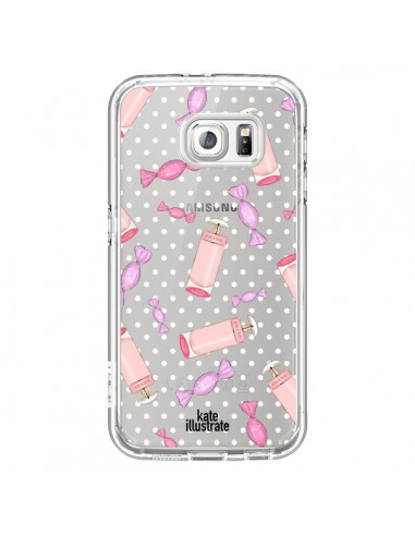 Coque Candy Bonbons Transparente pour Samsung Galaxy S6 - kateillustrate