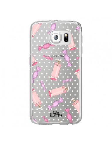 Coque Candy Bonbons Transparente pour Samsung Galaxy S6 Edge - kateillustrate