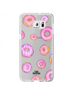 Coque Pink Donuts Rose Transparente pour Samsung Galaxy...