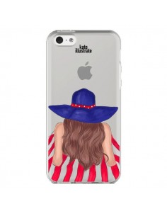 Coque iPhone 5C Beah Girl Fille Plage Transparente -...